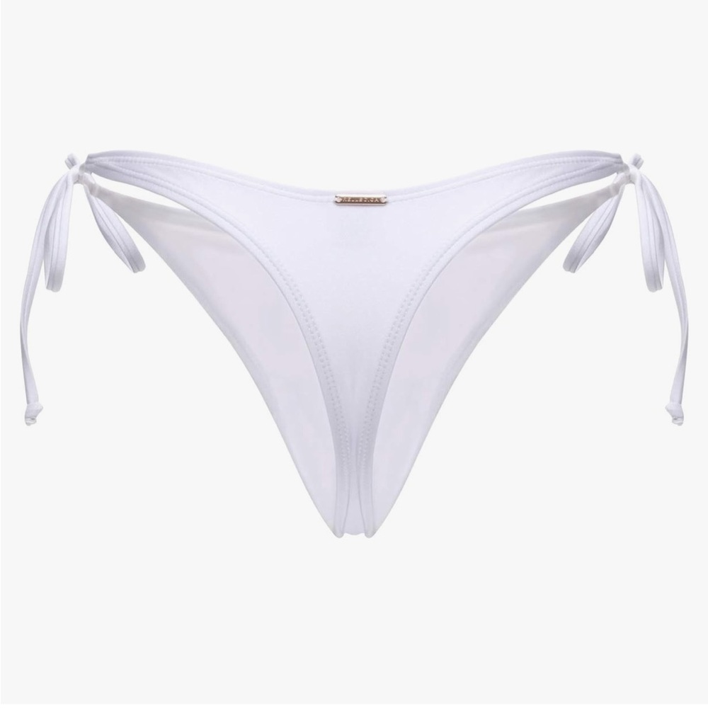 NWT White Thong Bikini Bottom